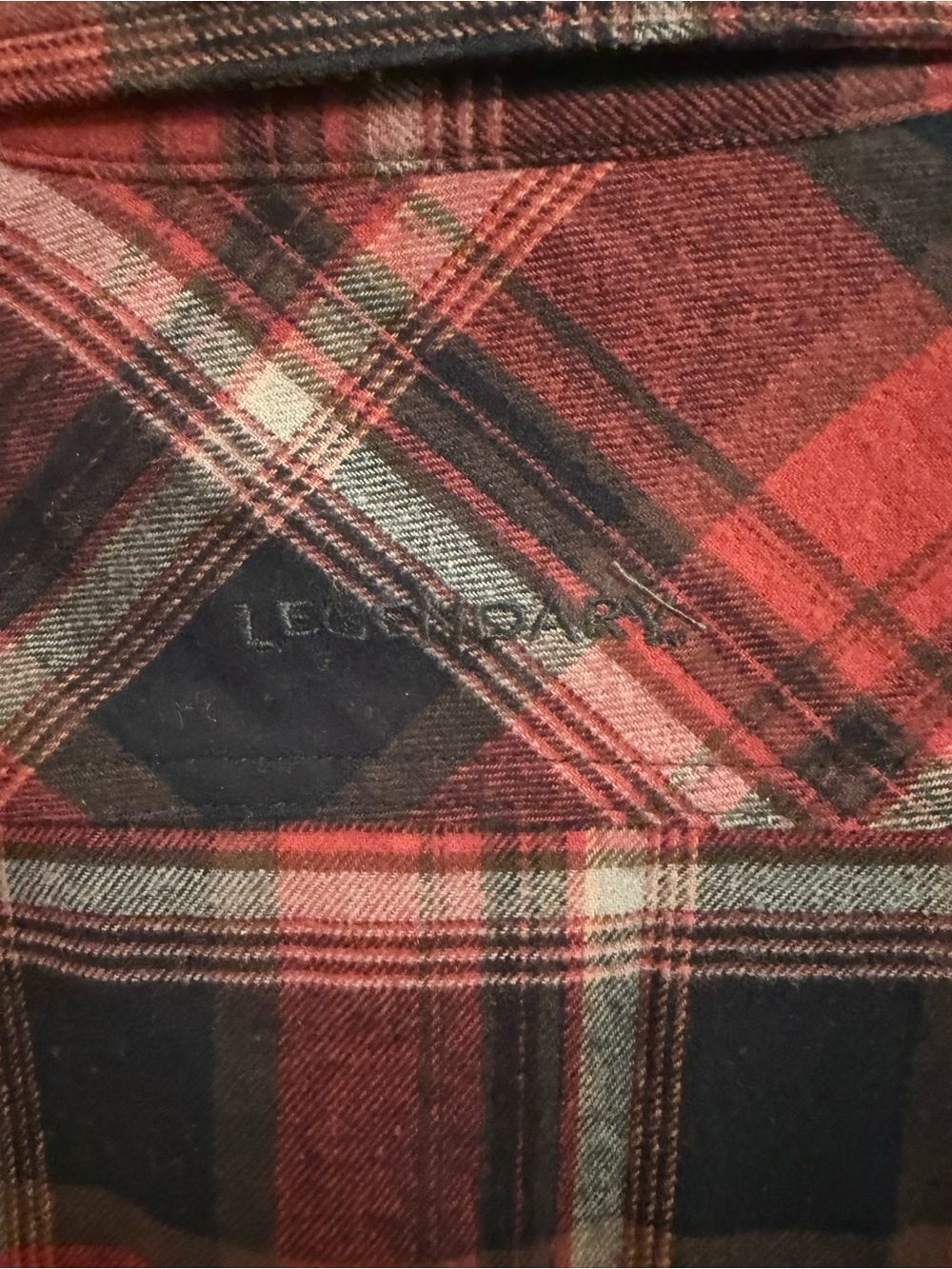 Legendary Whitetails Red and Black Plaid Button-Down Shirt - Picture 4 of 4
